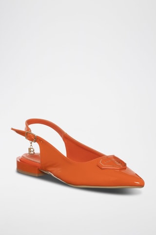 Pumps met Gelakte Bandjes - Oranje