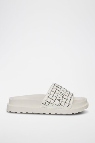 Mules com plataforma - Branco