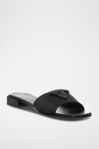 Mules em couro Preto