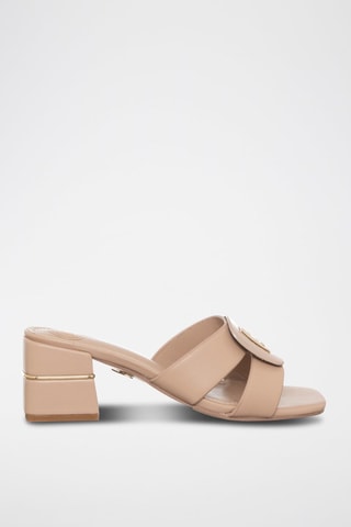 Muiltjes met Hak Beige 