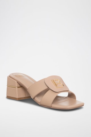Muiltjes met Hak Beige 