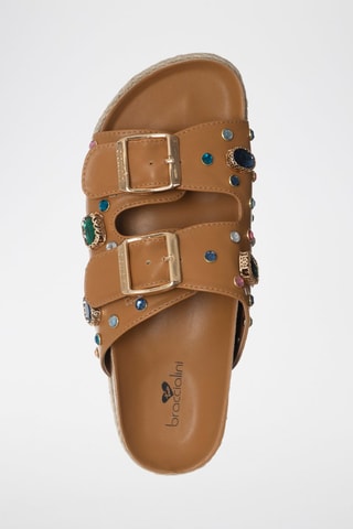 Mules com plataforma - Camel - Tua by Braccialini