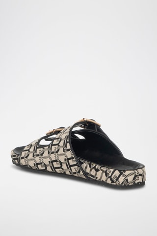 Mules - Bege e preto - Laura Biagiotti