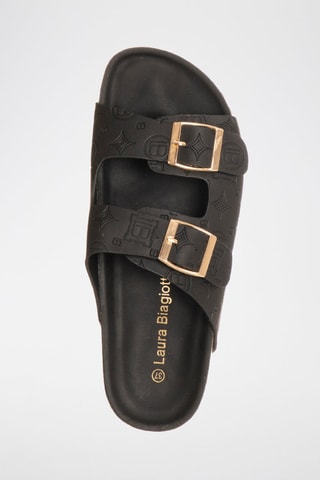 Mules com plataforma - Preto - Laura Biagiotti