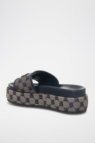 Mules com plataforma - Azul-marinho - Laura Biagiotti