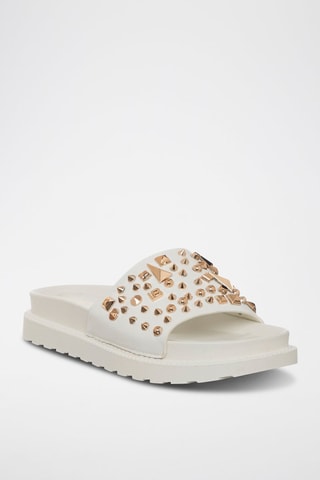 Mules com plataforma - Branco - Laura Biagiotti
