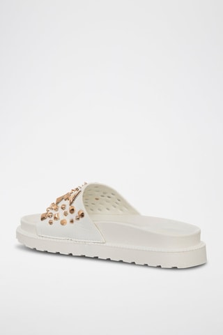 Mules com plataforma - Branco - Laura Biagiotti