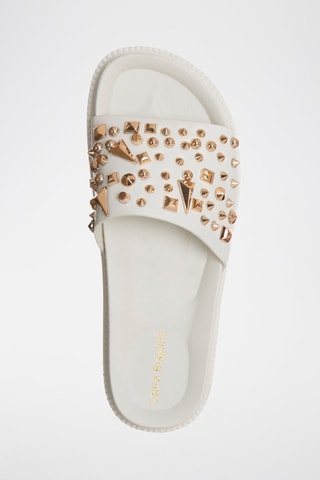Mules com plataforma - Branco - Laura Biagiotti