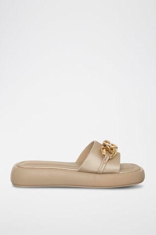 Mules com plataforma - Bege - Laura Biagiotti