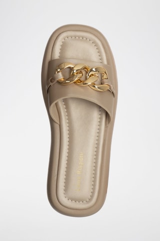 Mules com plataforma - Bege - Laura Biagiotti