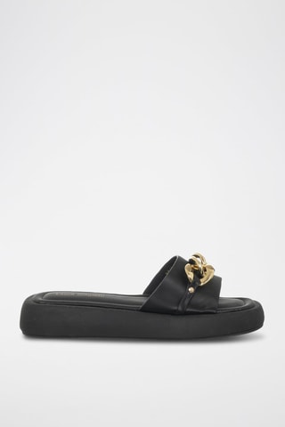 Mules com plataforma - Preto - Laura Biagiotti