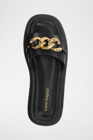 Mules com plataforma - Preto - Laura Biagiotti