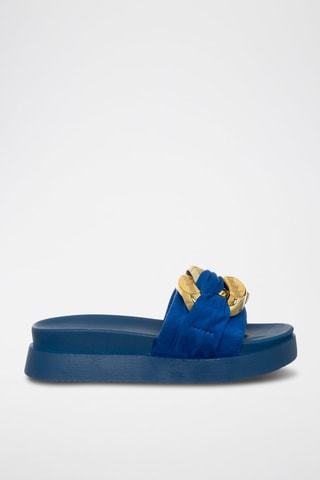 Mules com plataforma - Azul-escuro - Laura Biagiotti