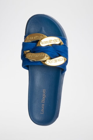 Mules com plataforma - Azul-escuro - Laura Biagiotti