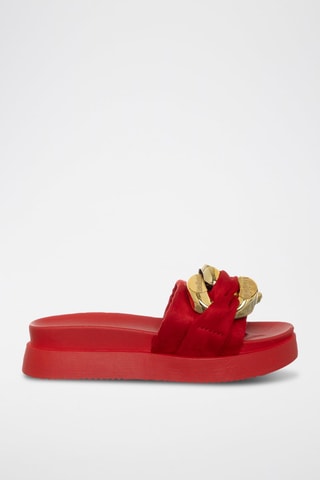 Mules com plataforma - Vermelho - Laura Biagiotti