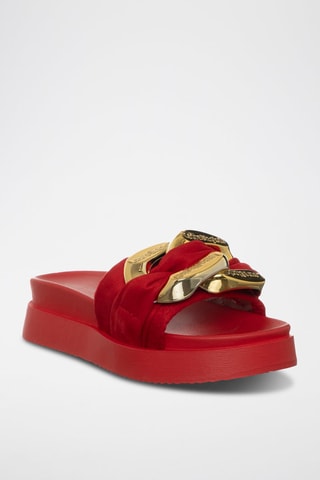 Mules com plataforma - Vermelho - Laura Biagiotti