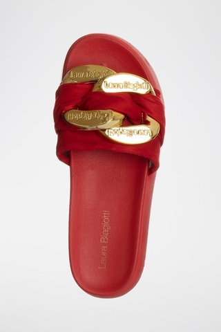Mules com plataforma - Vermelho - Laura Biagiotti