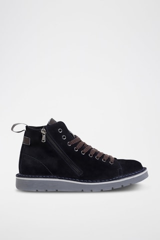 Boots em nobuck 
Azul-marinho