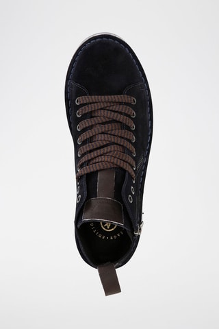 Boots em nobuck 
Azul-marinho