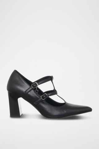 Vegan Leren Saloméschoenen - Zwart - Braccialini