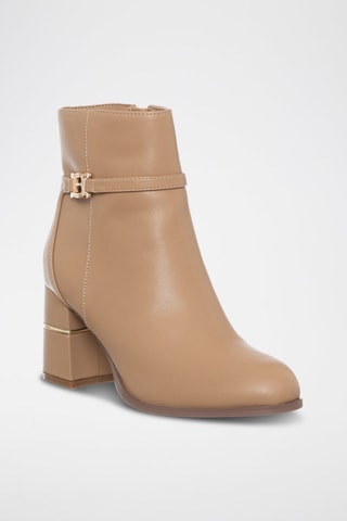 Botins - Camel-claro