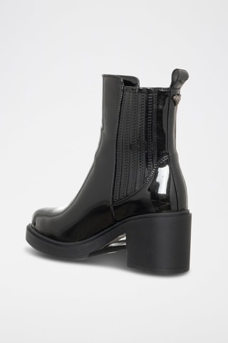 Botins Chelsea envernizados - Preto 