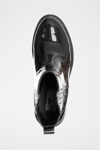 Botins Chelsea envernizados - Preto 