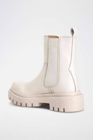 Leren Chelsea Boots 
Wit