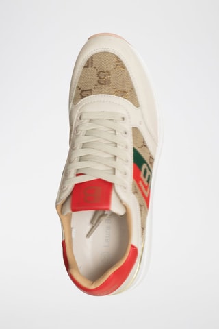 Platform Sneakers Ecru en Beige