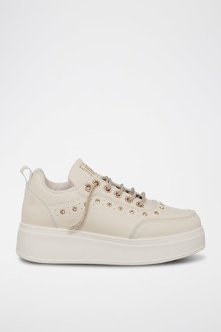 Platform Sneakers Beige - Laura Biagiotti