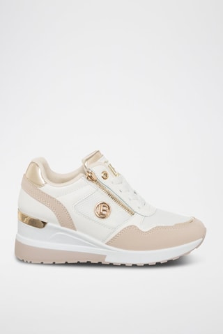 Wedge Sneakers - Beige - Laura Biagiotti