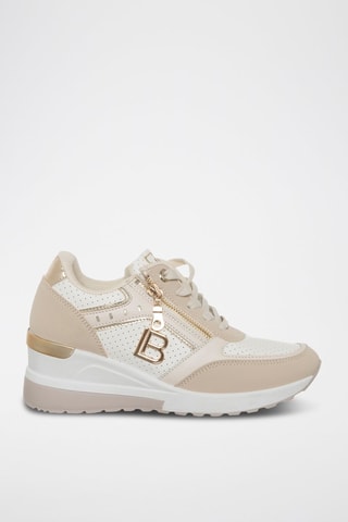 Wedge Sneakers - Beige - Laura Biagiotti