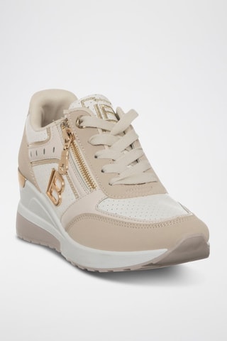 Wedge Sneakers - Beige - Laura Biagiotti
