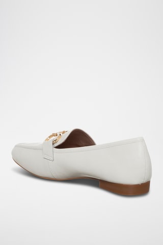 Mocassins en cuir - Blanc - Loretta by Loretta