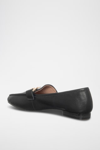 Mocassins en cuir - Noir - Loretta by Loretta
