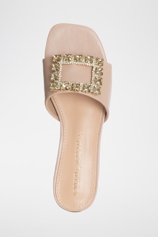 Mules de salto - Nude - Loretta By Loretta