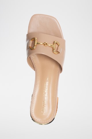Mules de salto - Nude - Loretta By Loretta