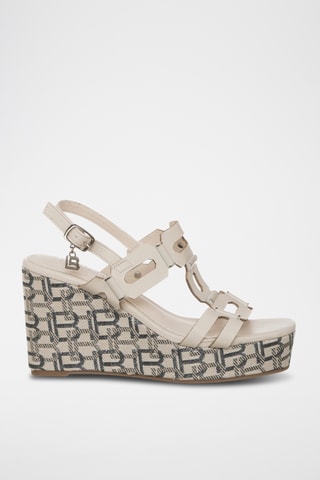 Sandalen met Sleehak - Ecru - Laura Biagotti