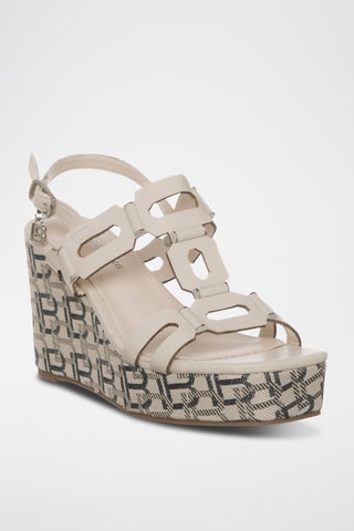 Sandalen met Sleehak - Ecru - Laura Biagotti