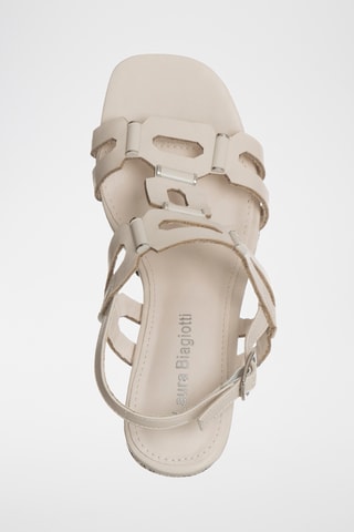 Sandalen met Sleehak - Ecru - Laura Biagotti