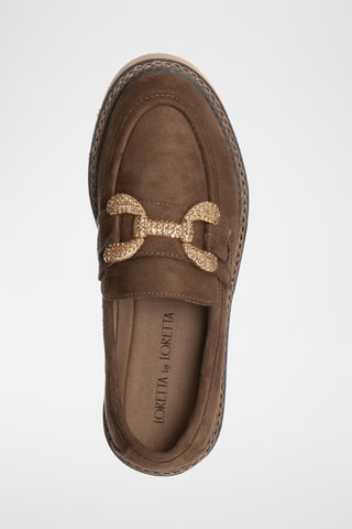 Mocassins à talons - Marron - Loretta By Loretta
