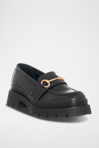 Mocassins à talons - Noir - Loretta By Loretta