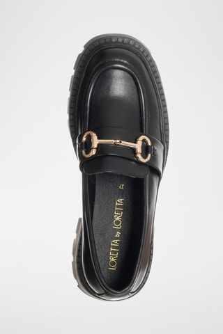 Mocassins à talons - Noir - Loretta By Loretta