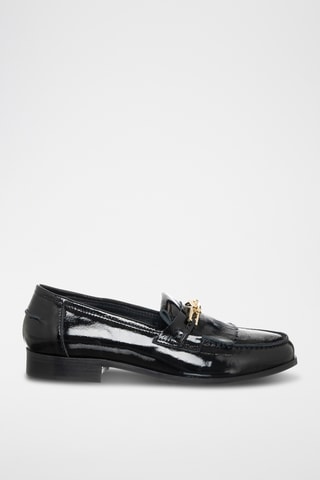 Mocassins en cuir verni - Noir - Loretta Pettinari