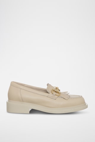Mocassins en cuir - Beige - Loretta Pettinari