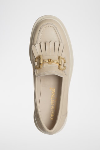 Mocassins en cuir - Beige - Loretta Pettinari