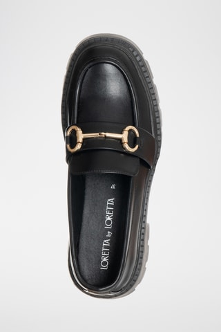 Mocassins - Zwart - Loretta by Loretta