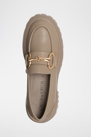Mocassins - Taupe - Loretta By Loretta
