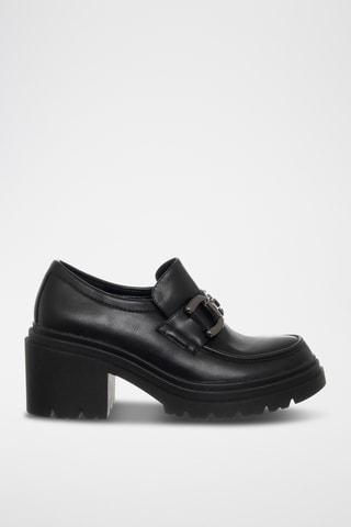 Mocassins à talons - Noir - Loretta By Loretta