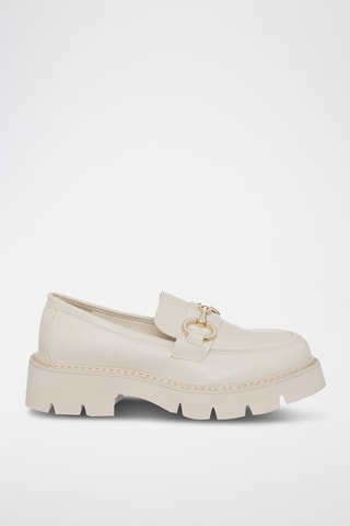 Mocassins plateformes - Ecru - Loretta by Loretta